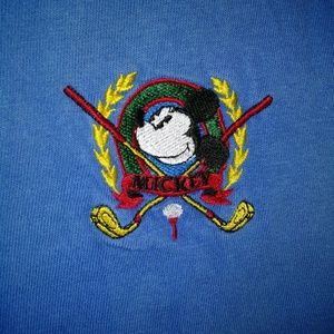 Mens Disney Mickey Mouse Golf Polo Size X Large XL